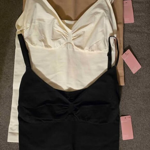 Shapewear Bodysuit Lot – 3 Colors (Black, Nude, White) - Picture 2 of 3